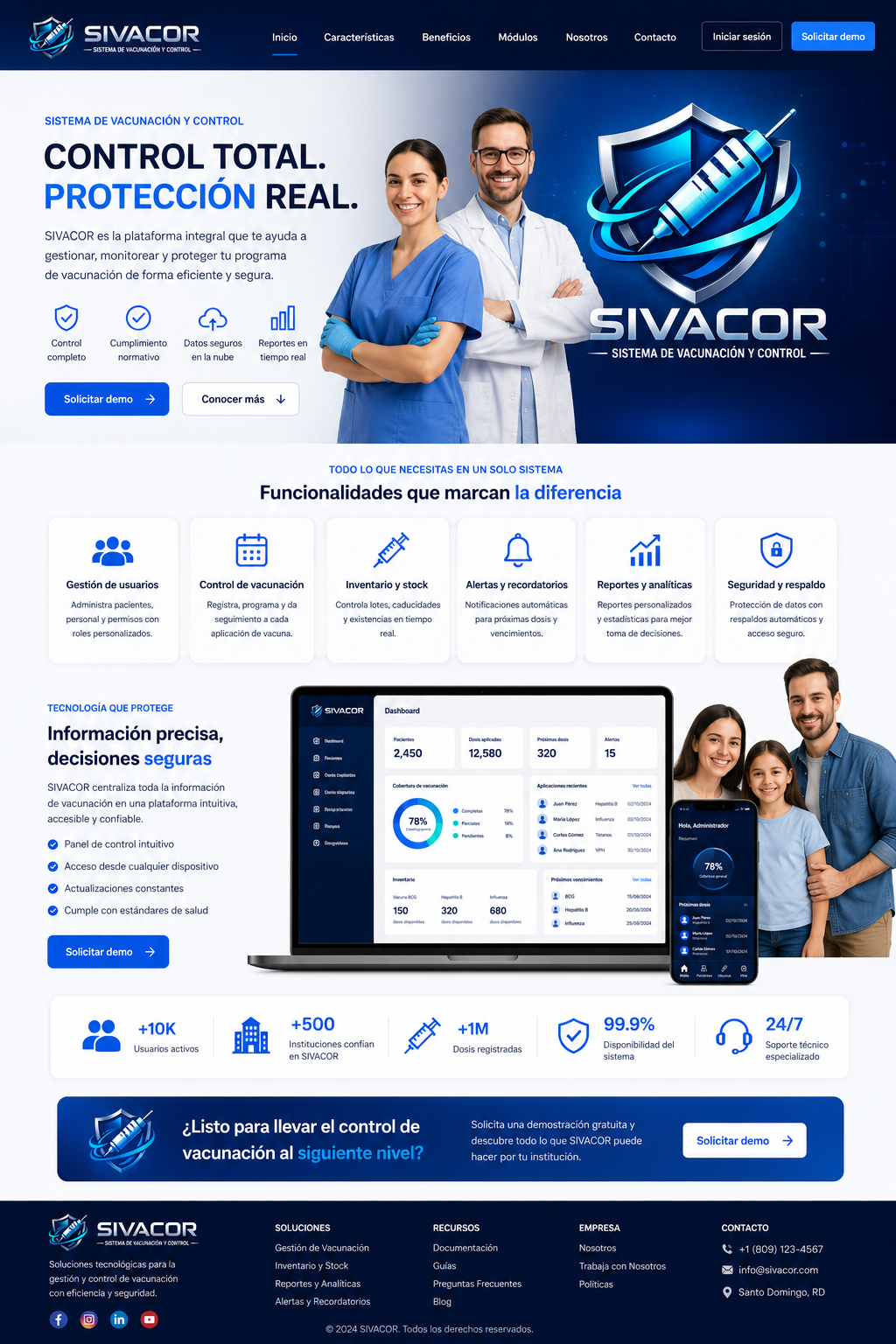Vista promocional de SIVACOR